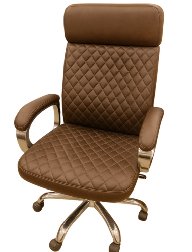 BROWN FABRIC Boss Chairs