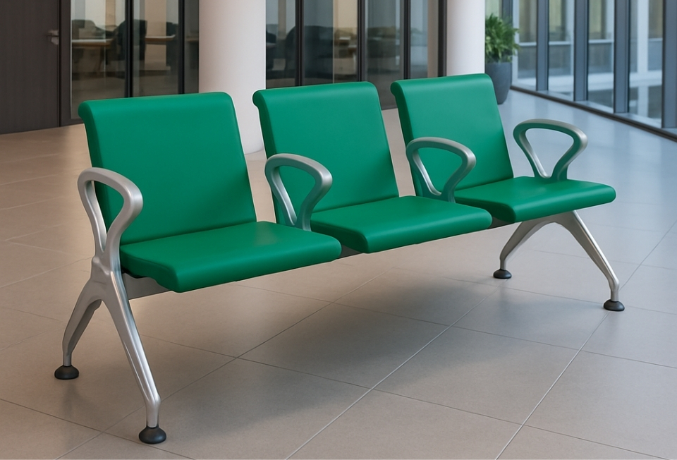 PU Aluminum Waiting Chair