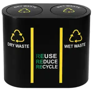 Powder Coated Duo Dustbin